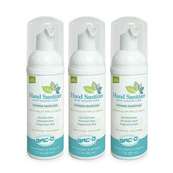 BACD Form Hand Sanitizer (3pack) Alcohol Free FOAM w/ DISINFECTANT. KILLS VIRUS