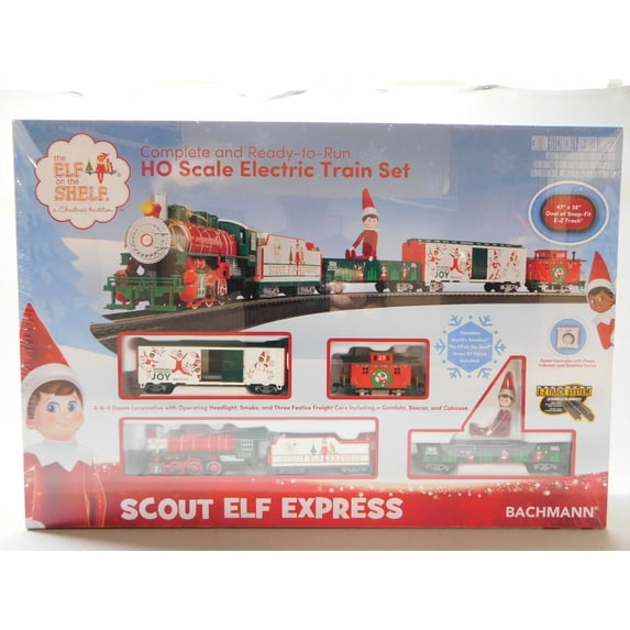 BACHMANN ELF ON THE SHELF SCOUT EXPRESS STEAM ENGINE TRAIN SET HO SCALE BAC00779
