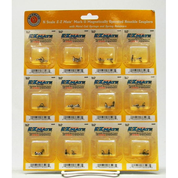 BACHMANN N SCALE EZ MATE MARK II MAGNETIC SHORT TRAIN COUPLERS (12) BAC78503-12