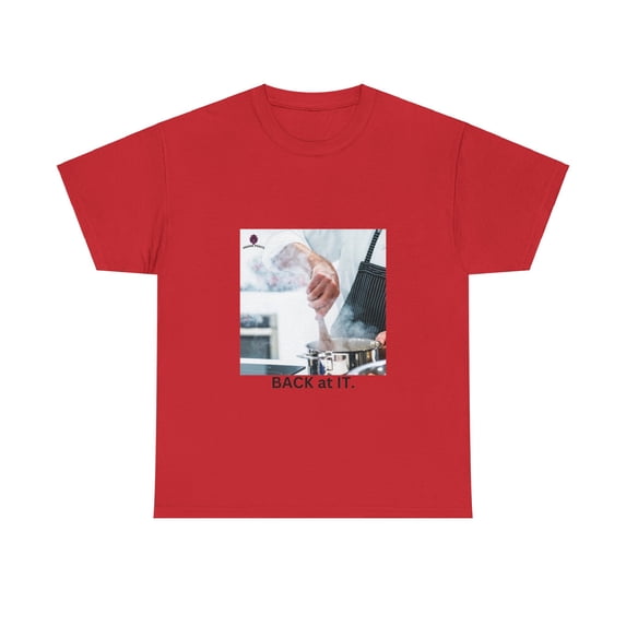 BACK AT IT. Unisex Heavy Cotton Tee