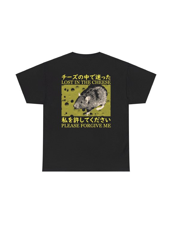 BACK PRINT Lost in The Cheese Rat T-Shirt