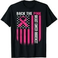 thumbnail image 1 of BACK THE PINK Breast Cancer Awareness Flag Toddler Women Men T-Shirt, 1 of 4