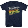 thumbnail image 1 of Back To The Future 8Bit To The Future Navy Adult T-Shirt 4Xlt, 1 of 2