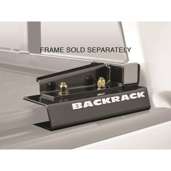 BACKRACK by RealTruck | Hardware Kit for use w/ Wide-Top Tonneau, Black, No Drill | 50123 | Compatible with 2015-2024 Ford F-150; 2022-2024 Ford F-150 Lightning
