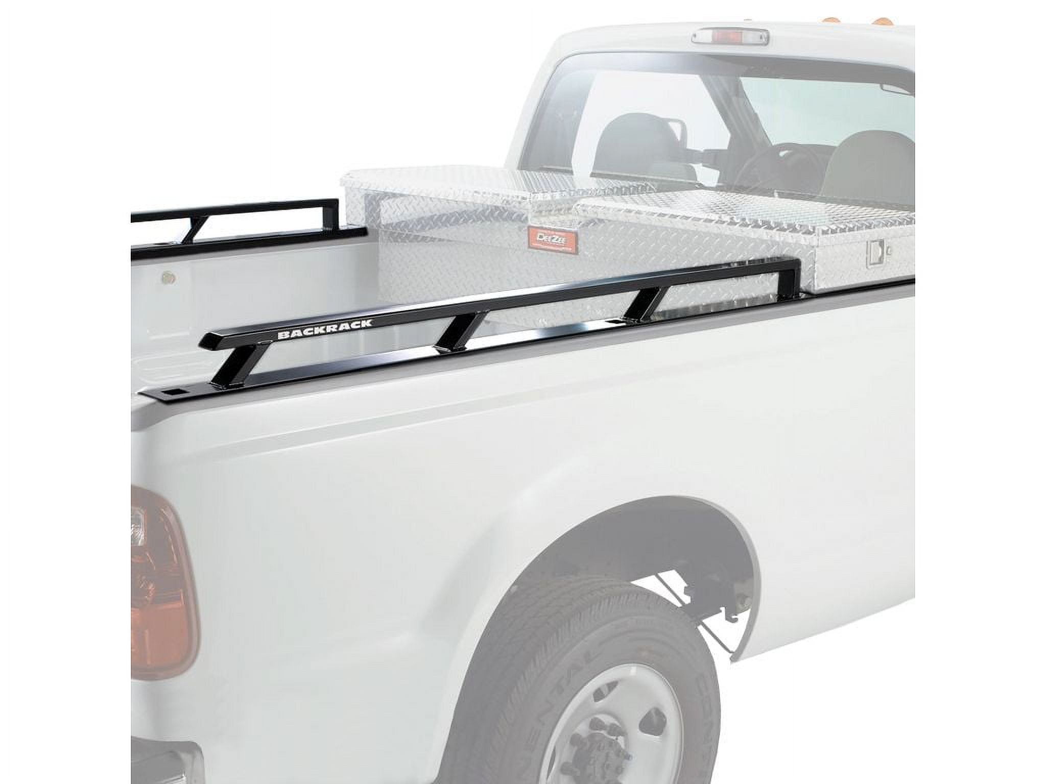 BACKRACK by RealTruck Side Rails to use w/ 21" Toolbox Black, No