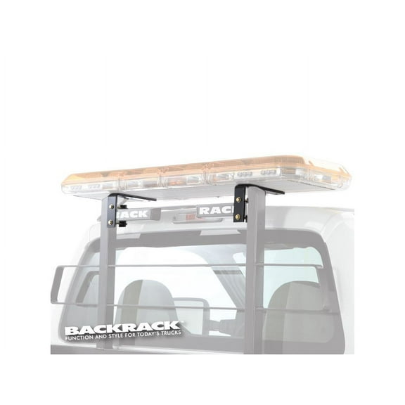 BACKRACK by RealTruck Light Bar Brackets | Black, Pair | 91006 | Universal w/ BACKRACK by RealTruck Frame's