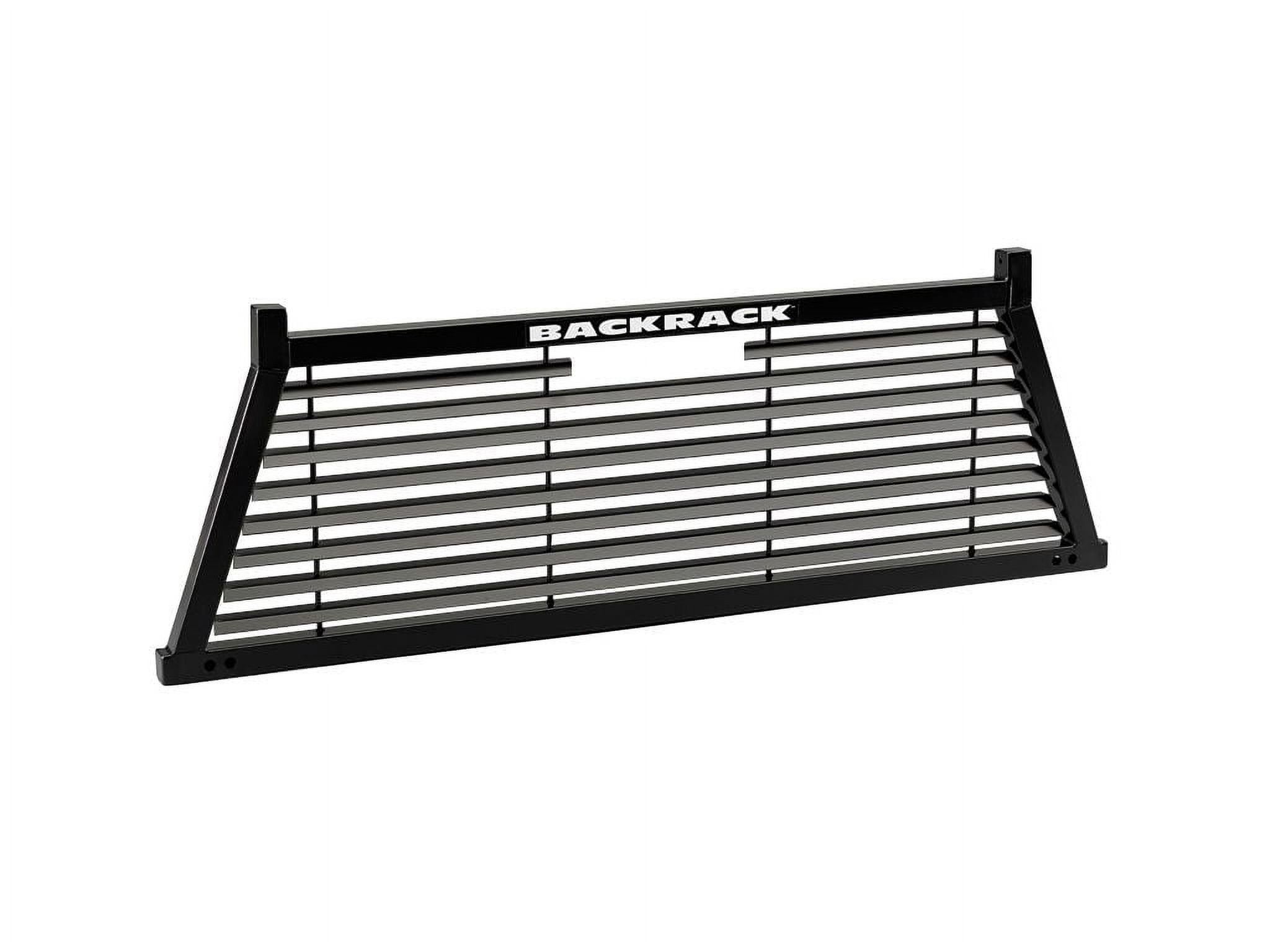 BACKRACK by RealTruck Louvered Rack Frame Only | Black, No Drill | 12700 | Compatible with 1999-2024 Ford F-250/F-350/F-450