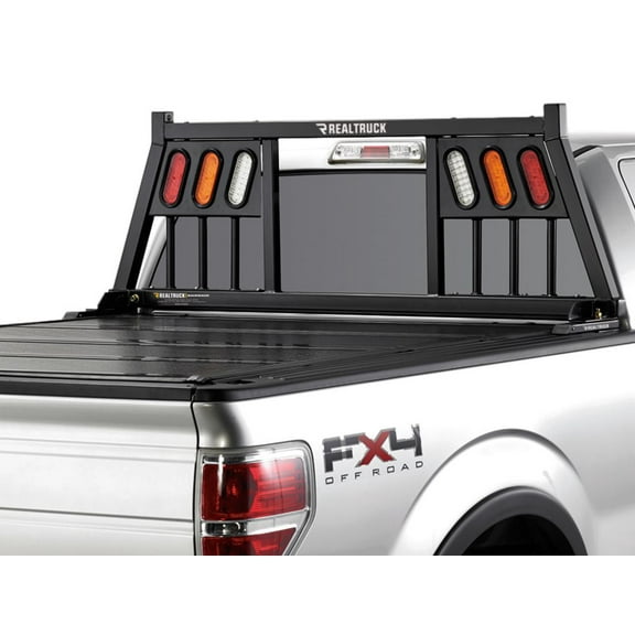BACKRACK by RealTruck Three Light Rack Frame Only | Black, No Drill | 147TL | Compatible with 1999-2024 Ford F-250/F-350/F-450; 2017-2024 Ford F-550