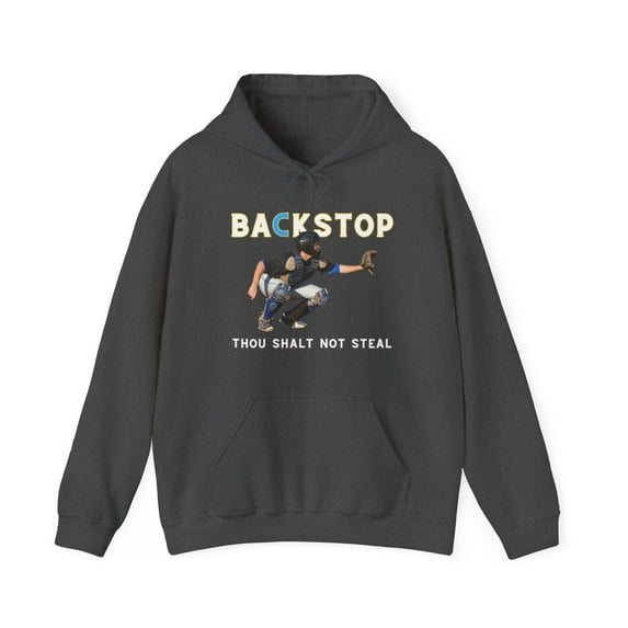 BACKSTOP, The Hoodie Sweatshirt for Baseball Fan, Perfect for Catchers