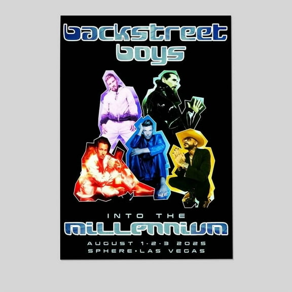 BACKSTREET BOYS INTO THE MILLENNIUM SPHERE LAS VEGAS OFFICIAL LITHOGRAPH POSTER Size 24''x36'' - Kiloa