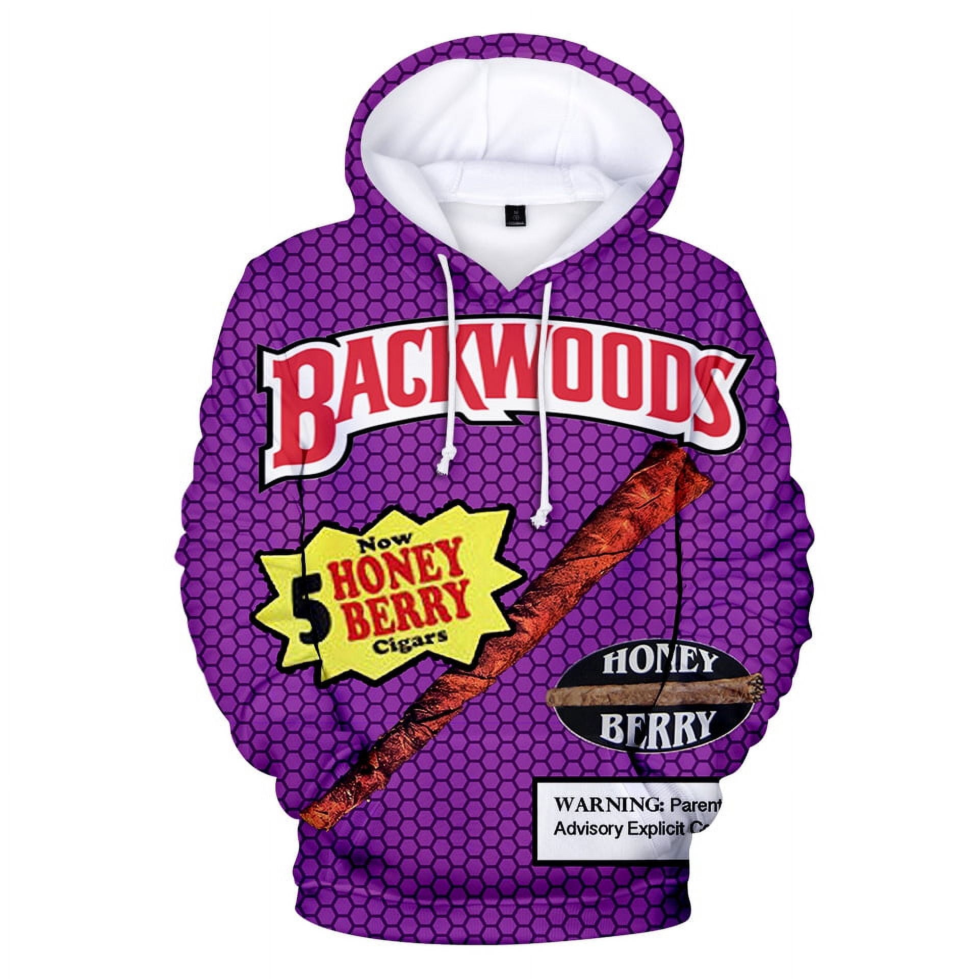 BACKWOODS Smoke Pullover Hoodie Women Men Harajuku Hiphop Hooded Sweatershirt Walmart