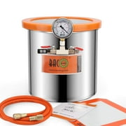 BACOENG 3 Gallon Vacuum Chamber Kit with Tempered Glass Lid for Stabilizing Wood, Degassing Silicones and Epoxies