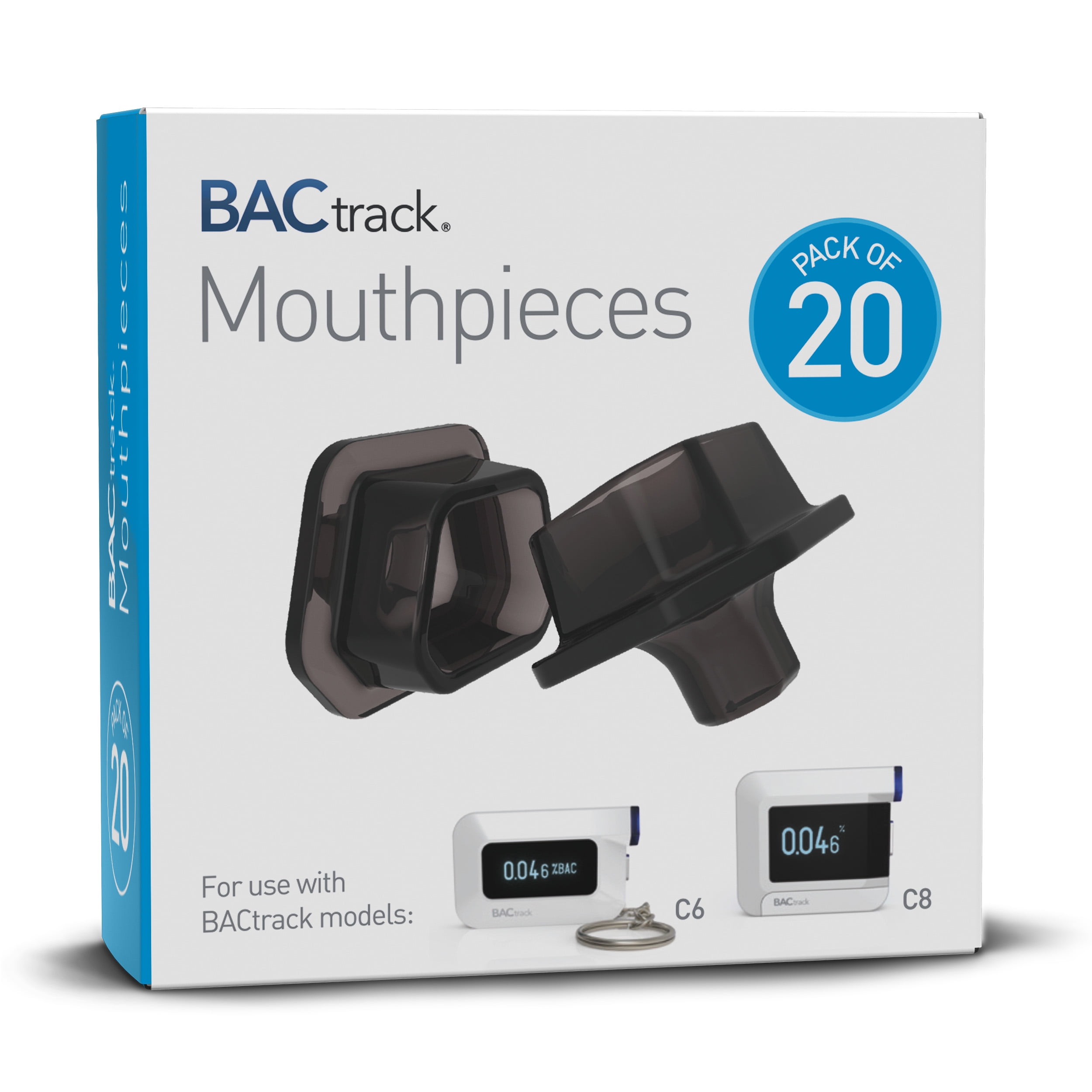 BACtrack CSeries Breathalyzer Mouthpieces (20 Count) Compatible with