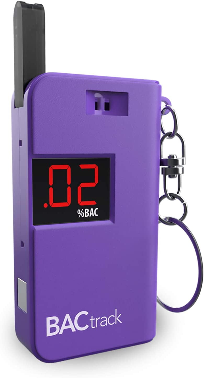 BACtrack Keychain Breathalyzer (Purple) UltraPortable Pocket Keyring