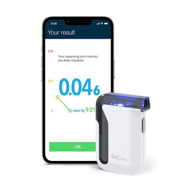 BACtrack Mobile Smartphone Breathalyzer | Professional-Grade Accuracy | Wireless Smartphone Connectivity | Compatible w/ Apple iPhone, Google & Samsung Android Devices | Apple HealthKit Integration