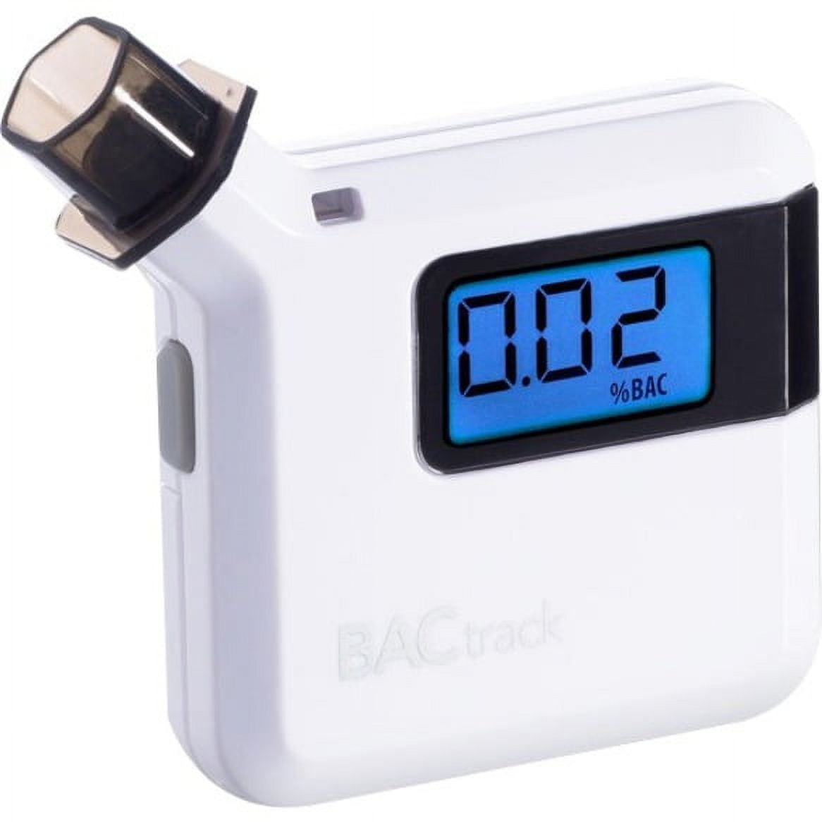 Compact White Cordless Alcohol Tester with LCD Display