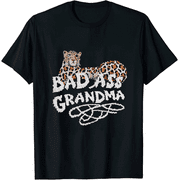 BAD ASS GRANDMA Leopard Print T-shirt 3508554