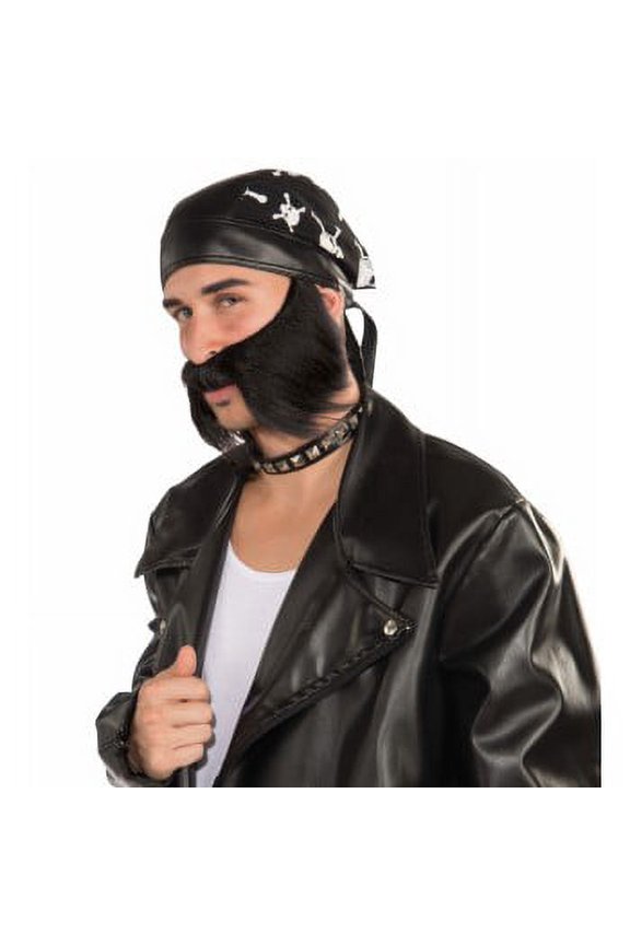 BAD BIKER BEARD-BLACK