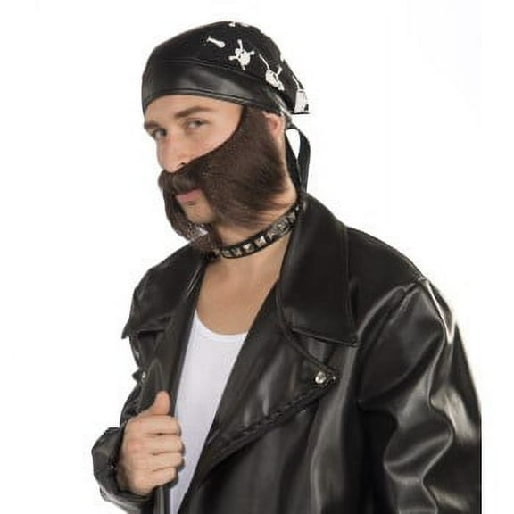 BAD BIKER BEARD-BROWN