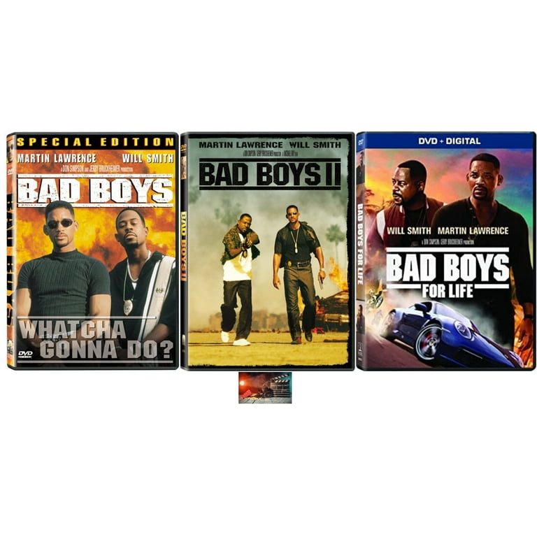 BAD BOYS TRILOGY One 1 Two 2 Three 3 DVD Set Will Smith Martin