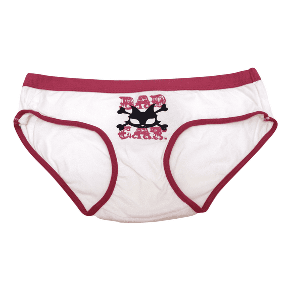 BAD CAT Juniors Panty Hipster Brief (Size 10, White)