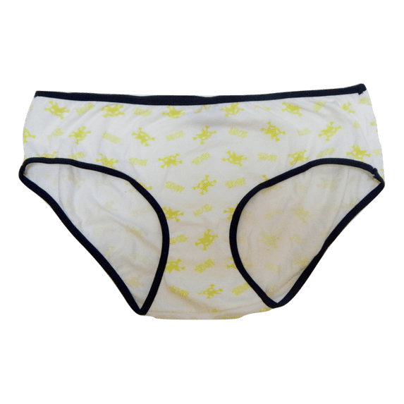 BAD CAT Juniors Panty Hipster Brief (Size 8, White)