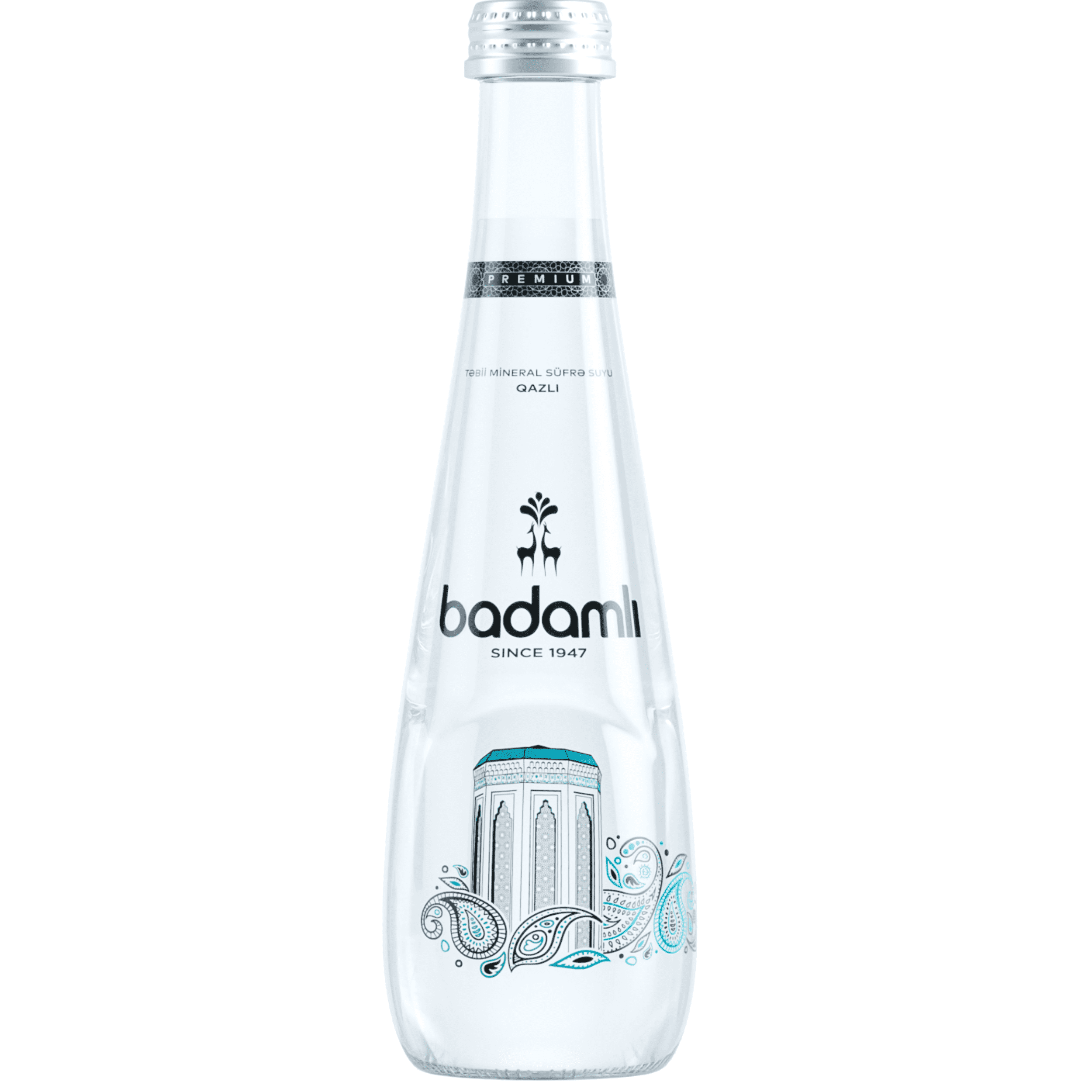BADAMLI Premium Natural Mineral Sparkling Water | pH 7.5, 11.2 Fl Oz