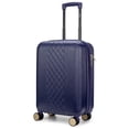 thumbnail image 1 of BADGLEY MISCHKA Diamond Expandable Carry-on Suitcase (Navy), 1 of 5