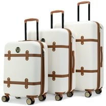 BADGLEY MISCHKA Grace 3 Piece Expandable Retro Luggage Set (Retro)