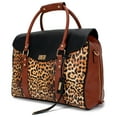 thumbnail image 1 of BADGLEY MISCHKA Leopard Travel Tote Weekender Bag, 1 of 8