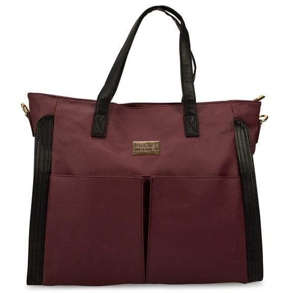 Rose Vegan Leather Weekender Tote Bag