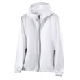 thumbnail image 1 of BADHUB 2025 Summer Sun Protection Light Jacket with Hood for Men Big and Tall Zipper Pocket Long Sleeve Quick Dry Lightweight Outdoor Hooded Top M-5XL White, 1 of 8