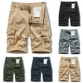thumbnail image 1 of BADHUB Classic Cargo Shorts for Men Button Zipper Multi Pockets Work Shorts Ripstop Stretch Hiking Outdoor Shorts Clearance Khaki XL, 1 of 4