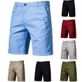 thumbnail image 1 of BADHUB Men's Casual Shorts 7" Lightweight Golf Shorts for Men Stretch with Pockets Slim Fit Breathable Work Shorts Light blue 34, 1 of 4