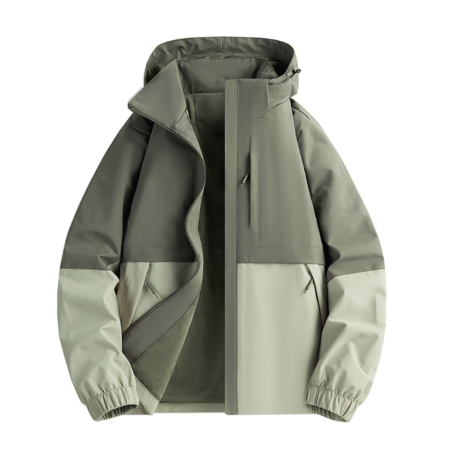 BADHUB Men's Lightweight Rain Jacket Big & Tall Coat Waterproof ...