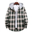 BADHUB Mens Gift Sets Under 10 2023 Clearance Plaid Hoodies for Men