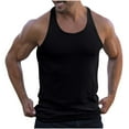 thumbnail image 1 of BADHUB Mens Muscle Tank Tops Big and Tall Knit Ribbed Y Back Workout Sleeveless Shirts Casual Y Back Gym Summer Vest Clearance Black XXL, 1 of 8