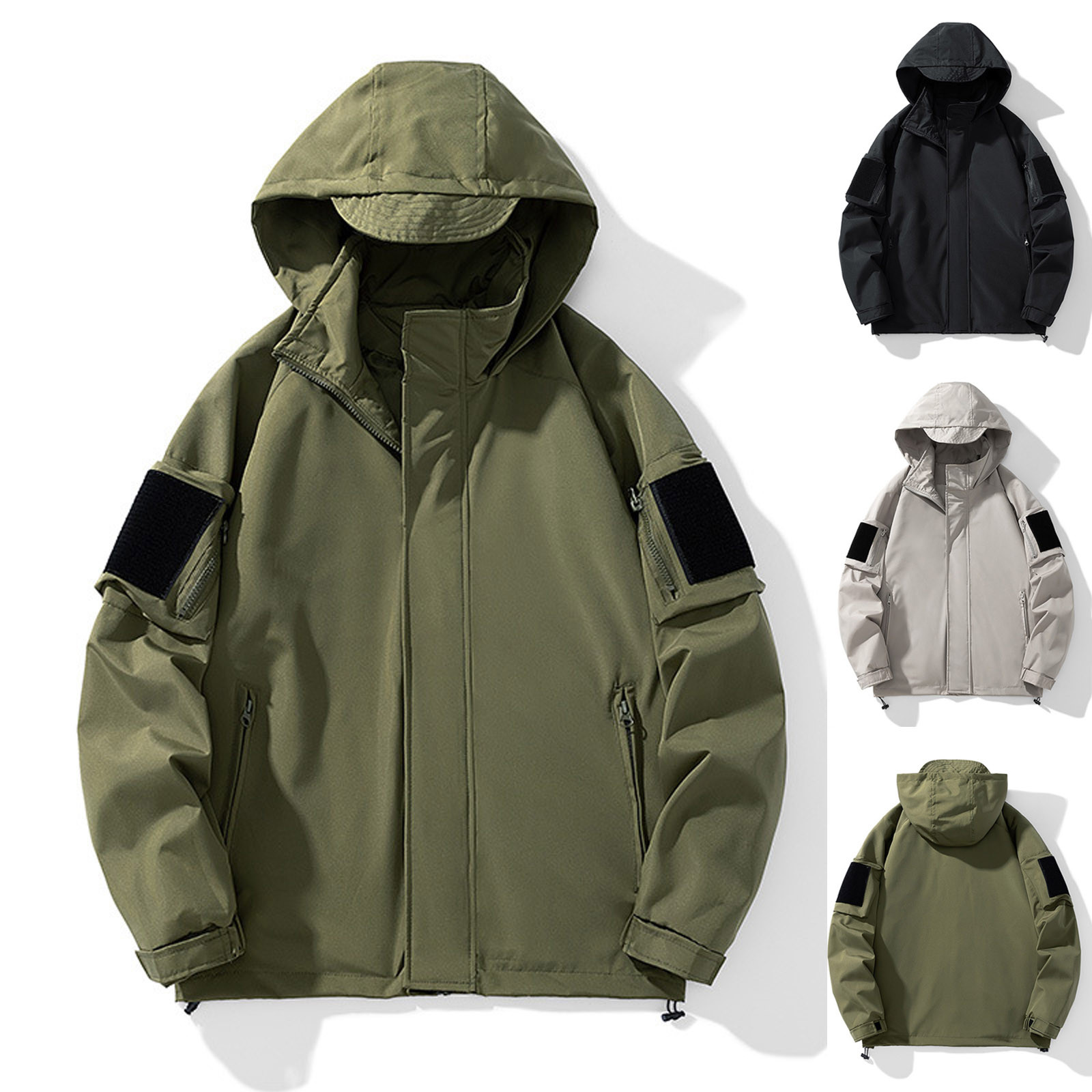 Wildside Reversible Zipup Windbreaker Hoodie main image 1