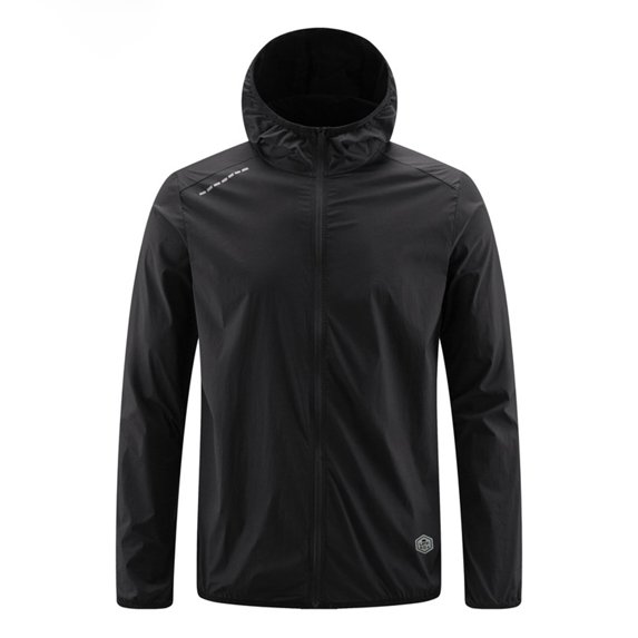 BADHUB UPF 50+ Sun Protection Hoodie Jacket for Women Long Sleeve Lightweight Quick Dry Athletic Hiking Fishing Climbing Summer Coat XS-4XL Black