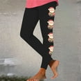 BADHUB Ugly Christmas Leggings for Women 2024 Santa Graphic Yoga Pants