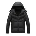 thumbnail image 1 of BADHUB Winter Jackets For Men Mens Winter Coats with Hood Men down Men's Casual Jacket Winter Warm Padded Cotton Hooded Coat Men Trendy Puffer Jacket, 1 of 6