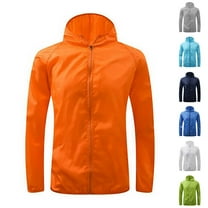 BADHUB Women's Lightweight Packable Rain Jacket Plus Size Travel Waterproof Windbreaker Cycling Outdoor Outerwear Coat Blue M