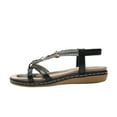 thumbnail image 1 of BADHUD Deals Womens Sandals Flats Shoes: Comfortable Bohemian Beaded Dressy Summer Flat Casual Ankle Strap Elastic Slip on Beach Sandal, 1 of 5
