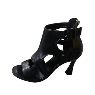 BADHUD Women's High Heels Dress Pump Open Toe Hollow Out Ankle Strap Wedding Thin Heel Fashion Sandals
