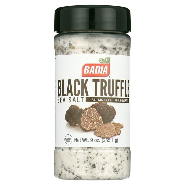 BADIA Black Truffle Sea Salt, 8 oz