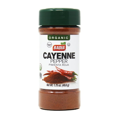 Badia Cayenne Red Pepper Organic, Gluten Free, 1.75 OZ