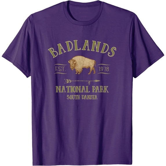 BADLANDS NATIONAL PARK South Dakota Bison Unisex T-Shirt for Men Women Kids Toddler
