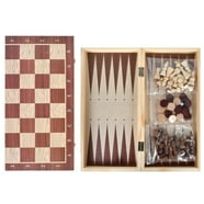Cardinal Country Classic Wood Family Game Set Backgammon Chess Checkers ...