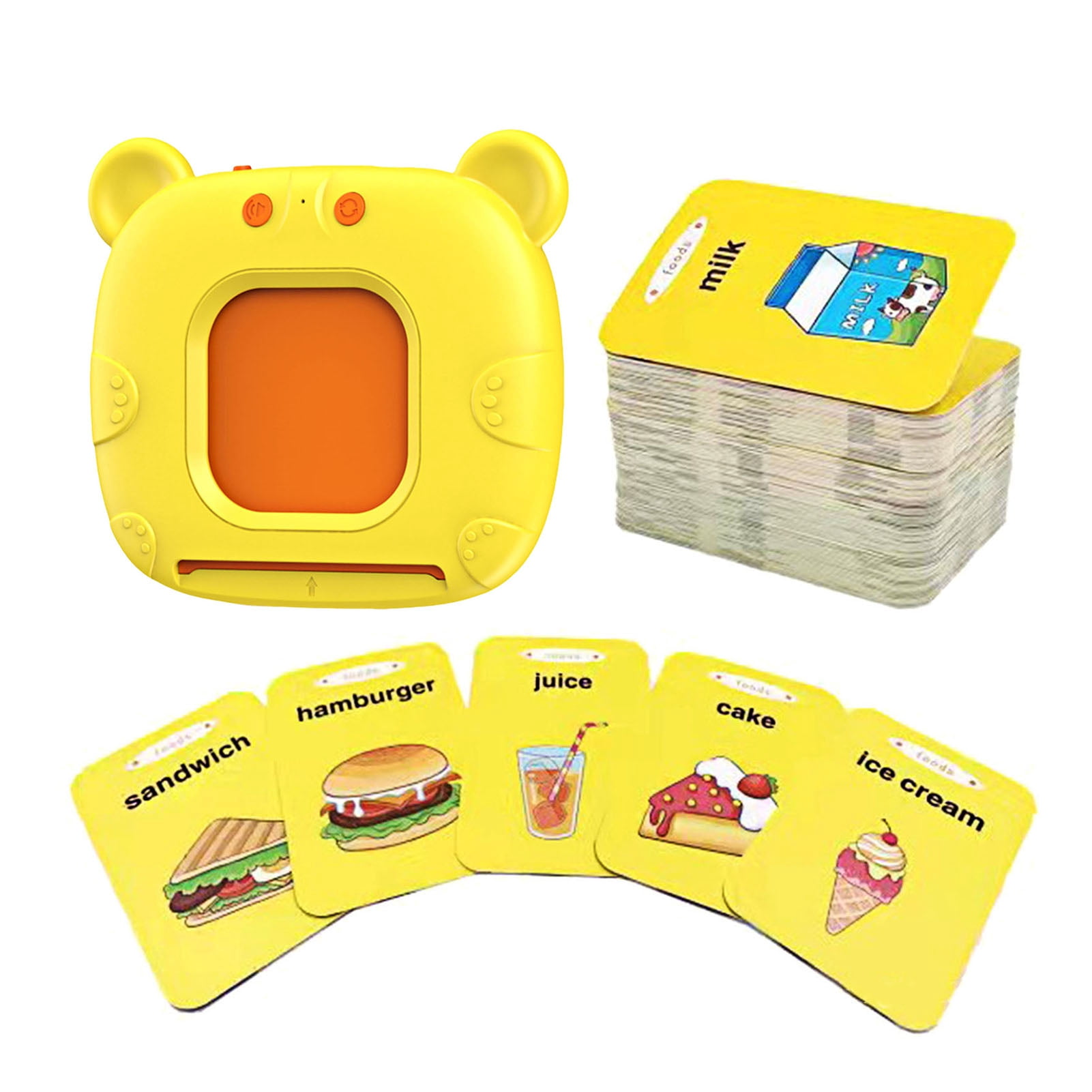 BAELLERT 1 Set Talking Flash Card Educational Toy with 112 Cards Kids ...
