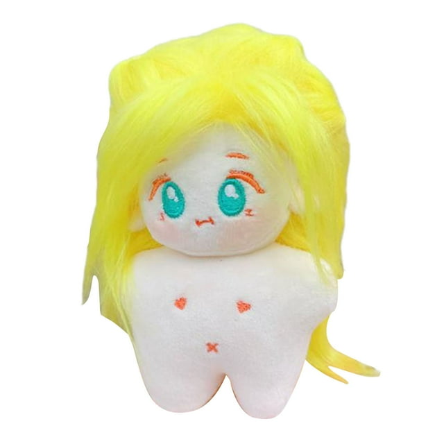 BAELLERT 10CM Naked Cotton Doll Colorful Hair DIY Hairstyles Cute Big ...